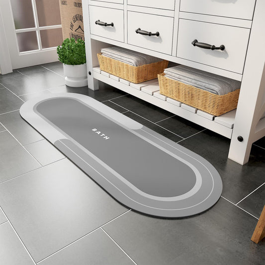 MontVoo Bath Mat Runner - Non Slip Absorbent Quick Dry Rug