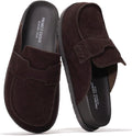 Genuine Suede Womens Clog - Memory Foam Arch Support Mules