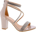 TOP Moda Rosa-66 Ankle Strap Dressy High Heel Sandal - Elegant Comfort