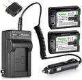 Kastar Battery 2-Pack and Charger for JVC BN-VG Series - Reliable