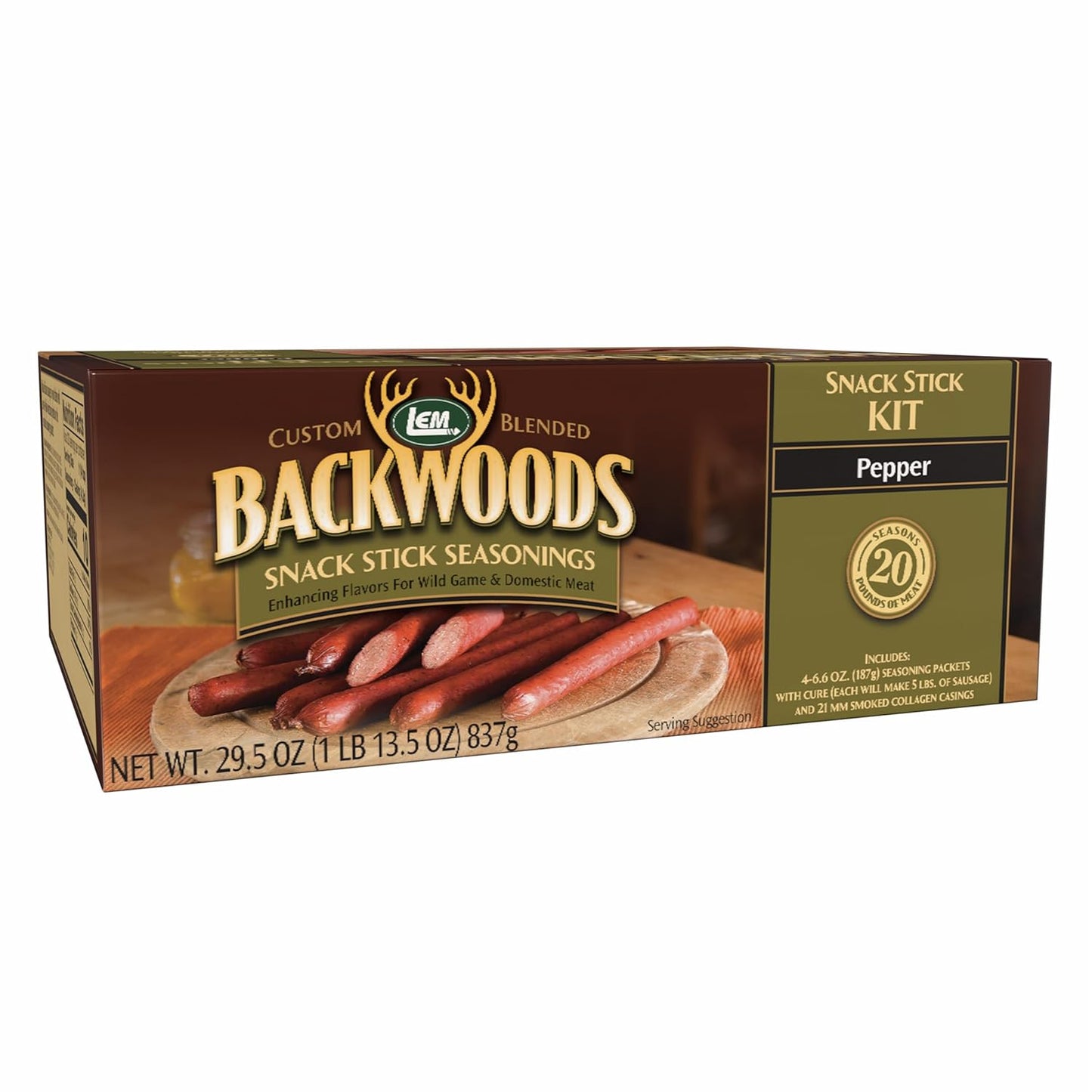 Backwoods Pepper Snack Stick Seasoning Kit for Meat Lovers