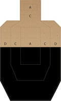 Official USPSA/IPSC Cardboard Targets - Competition Torso Target