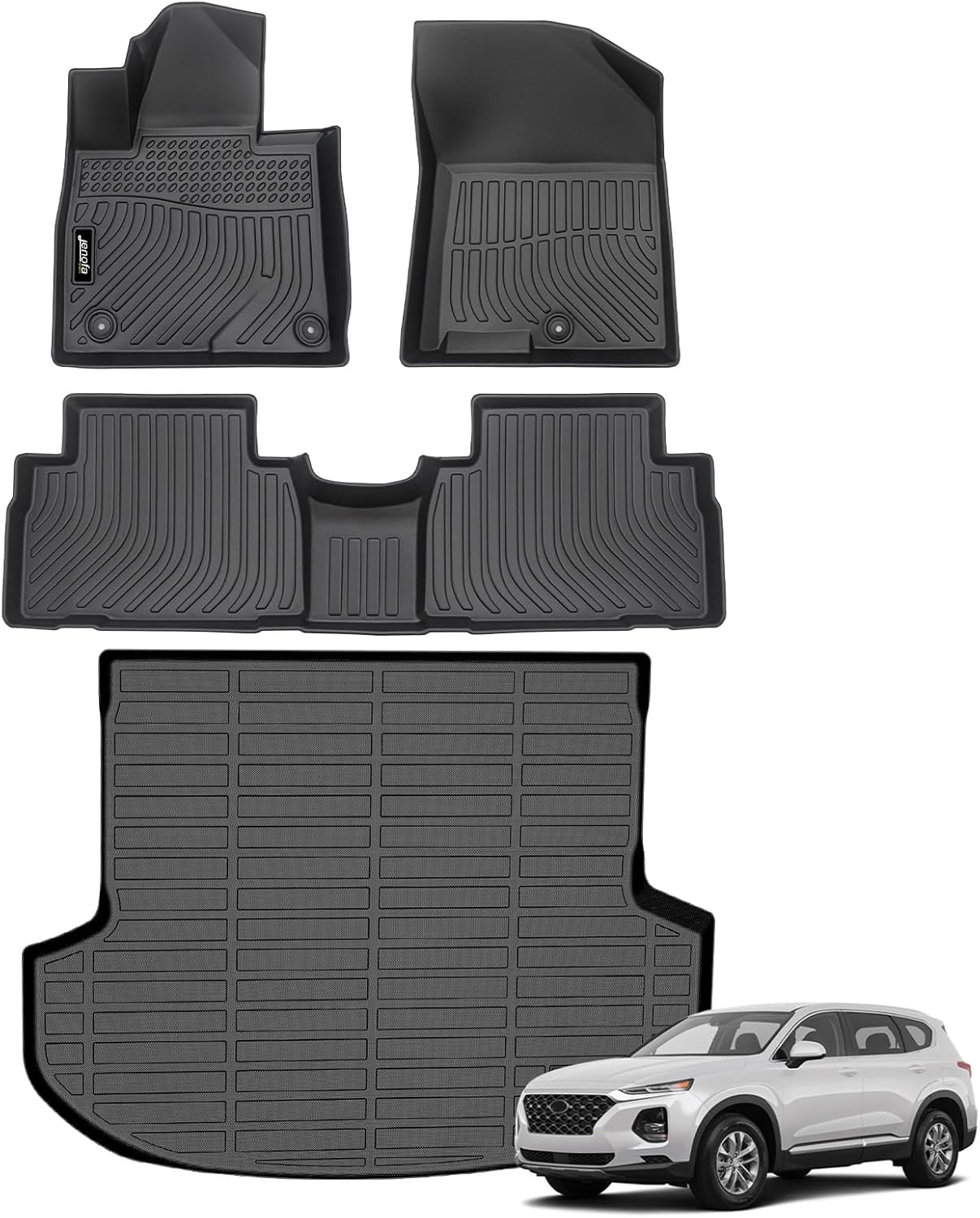 Jenofa Floor Mats for 2019 2020 Santa FE - All Weather Protection