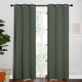 Thermal Curtains for Kids Room Blackout Panels - Dark Mallard 34 by 84