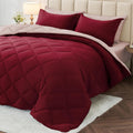 Full Comforter Set Reversible Bed in a Bag Full Size - Soft All-Season