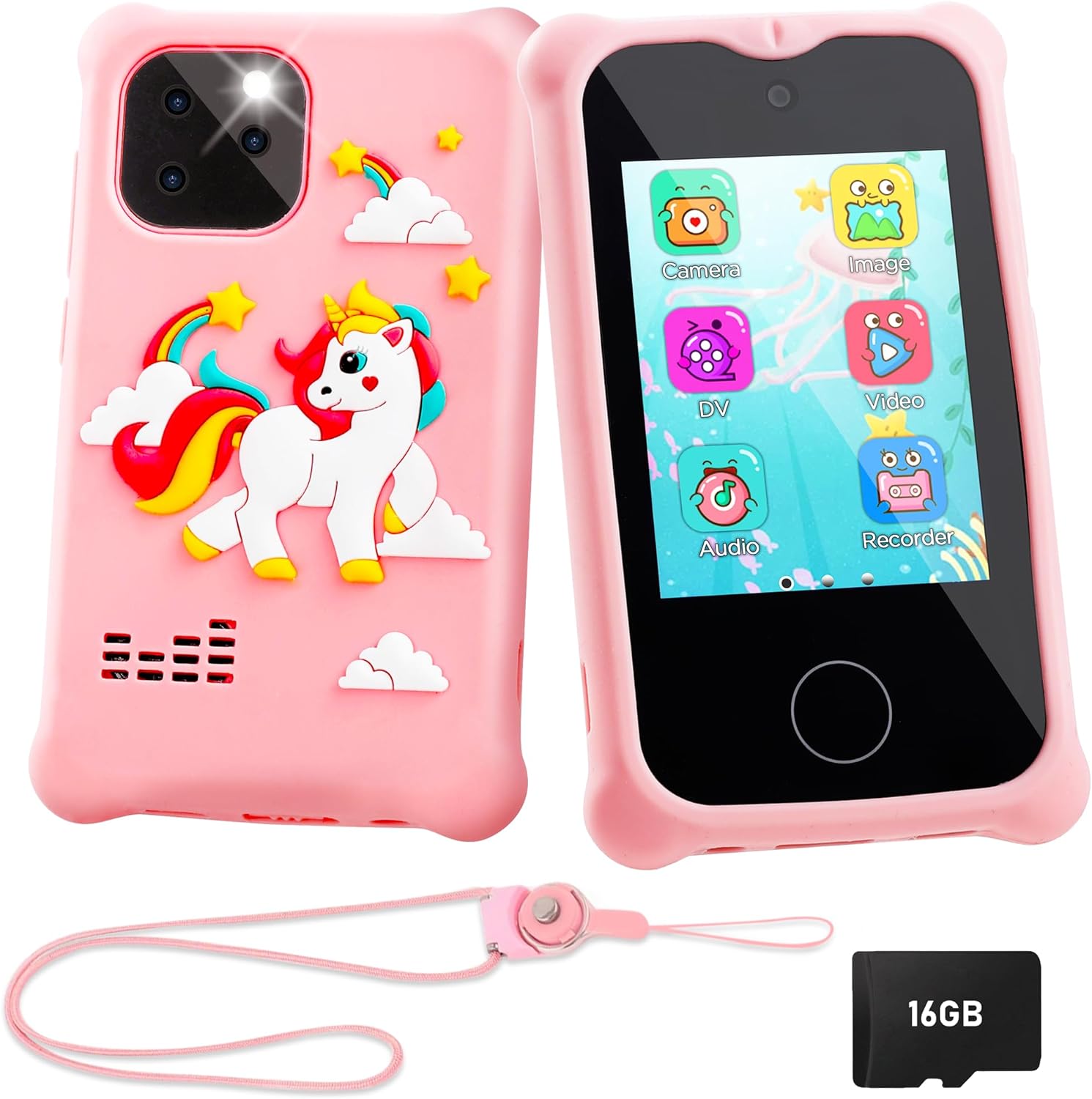 Girls' Smart Phone with Dual Camera & Music Player