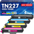 TN227 TN-227BK/C/M/Y High Yield Toner Cartridge 4 Pack - Reliable
