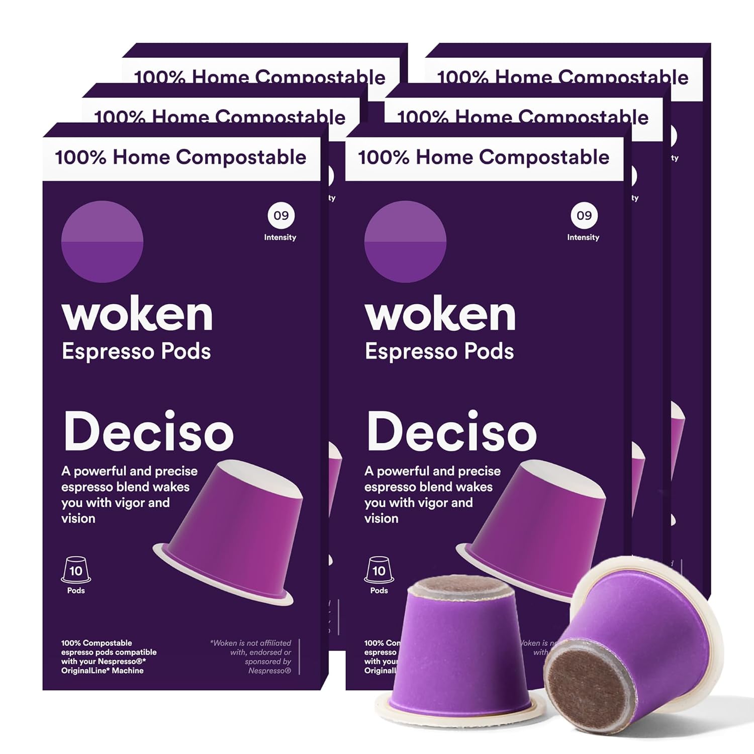 Woken Deciso Dark Roast - Nespresso Compatible Pods
