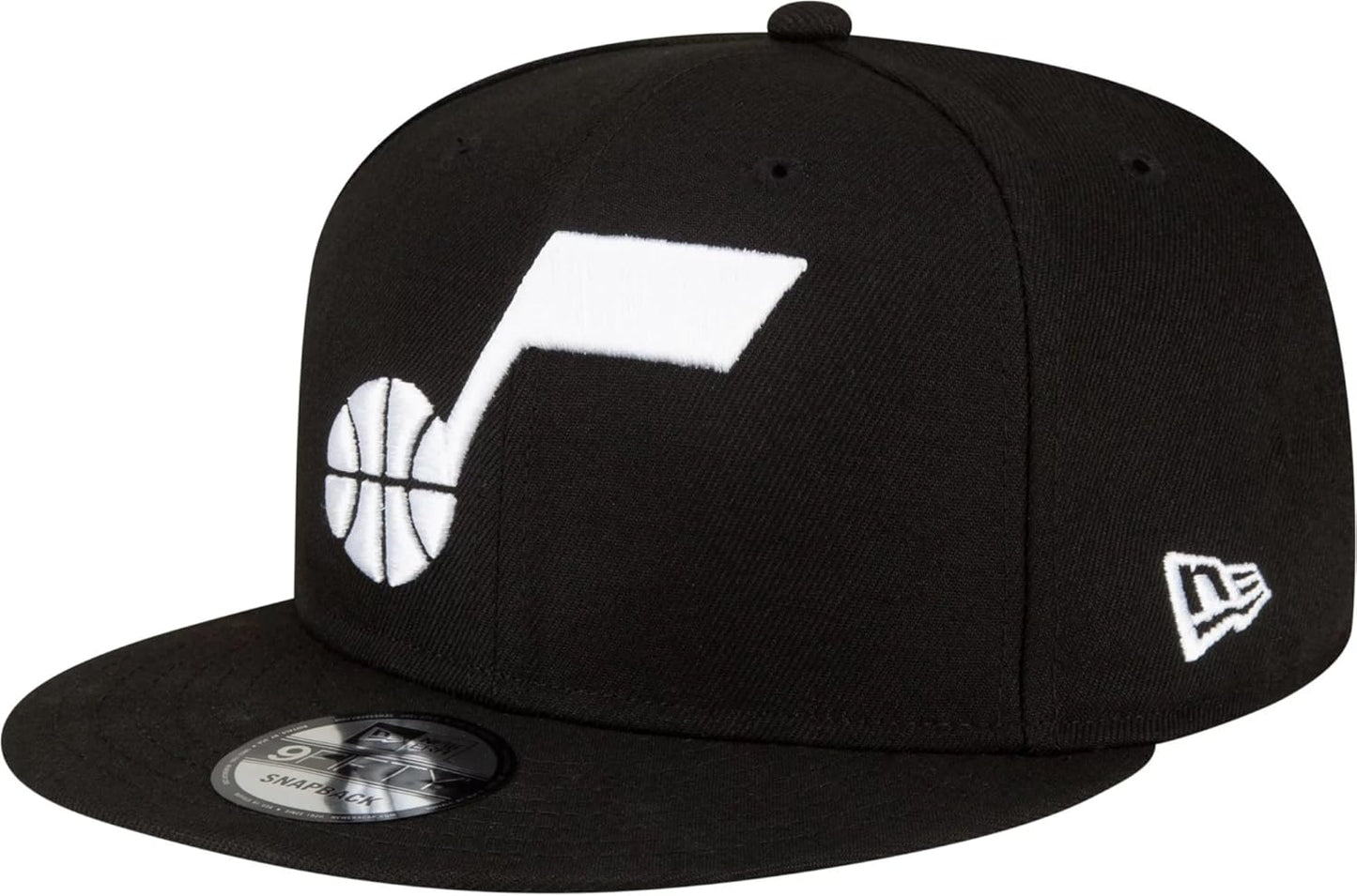 NBA Black 9FIFTY Adjustable Snapback Hat for Utah Jazz Fans