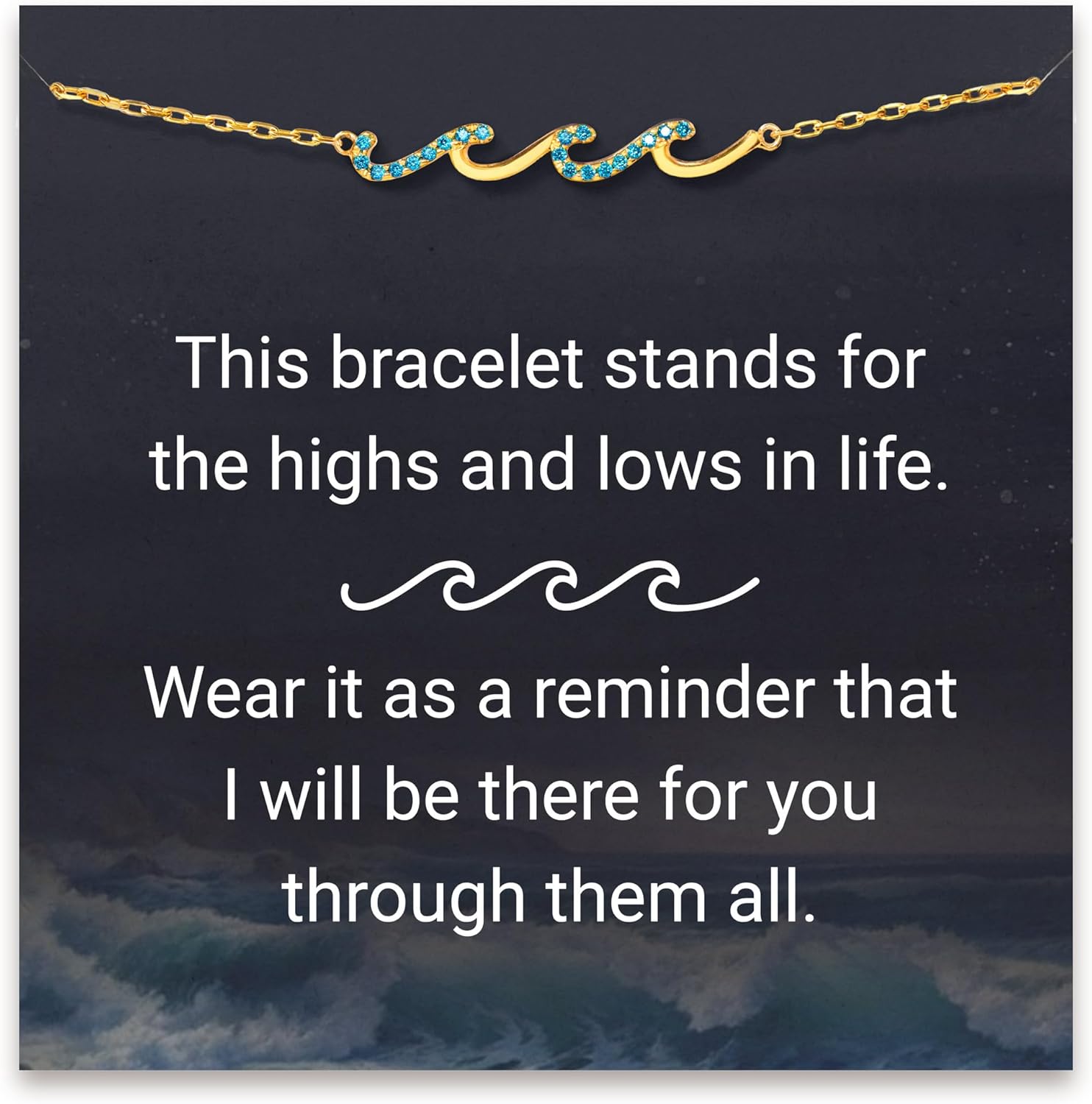 STORYJEWELLERY Wave Bracelet for Women - Perfect Birthday Gift