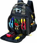 CLC Tech Gear 53 Pocket Lighted Tool Backpack - Organized Carry