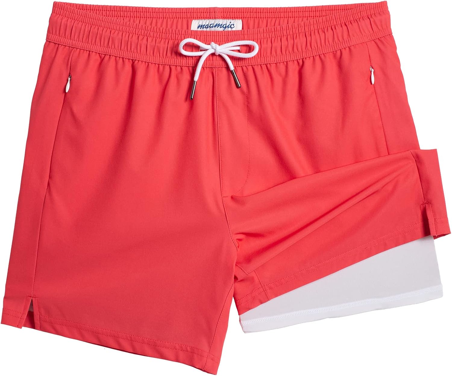 maamgic 5inch Mens Swimming Trunks with Compression Liner