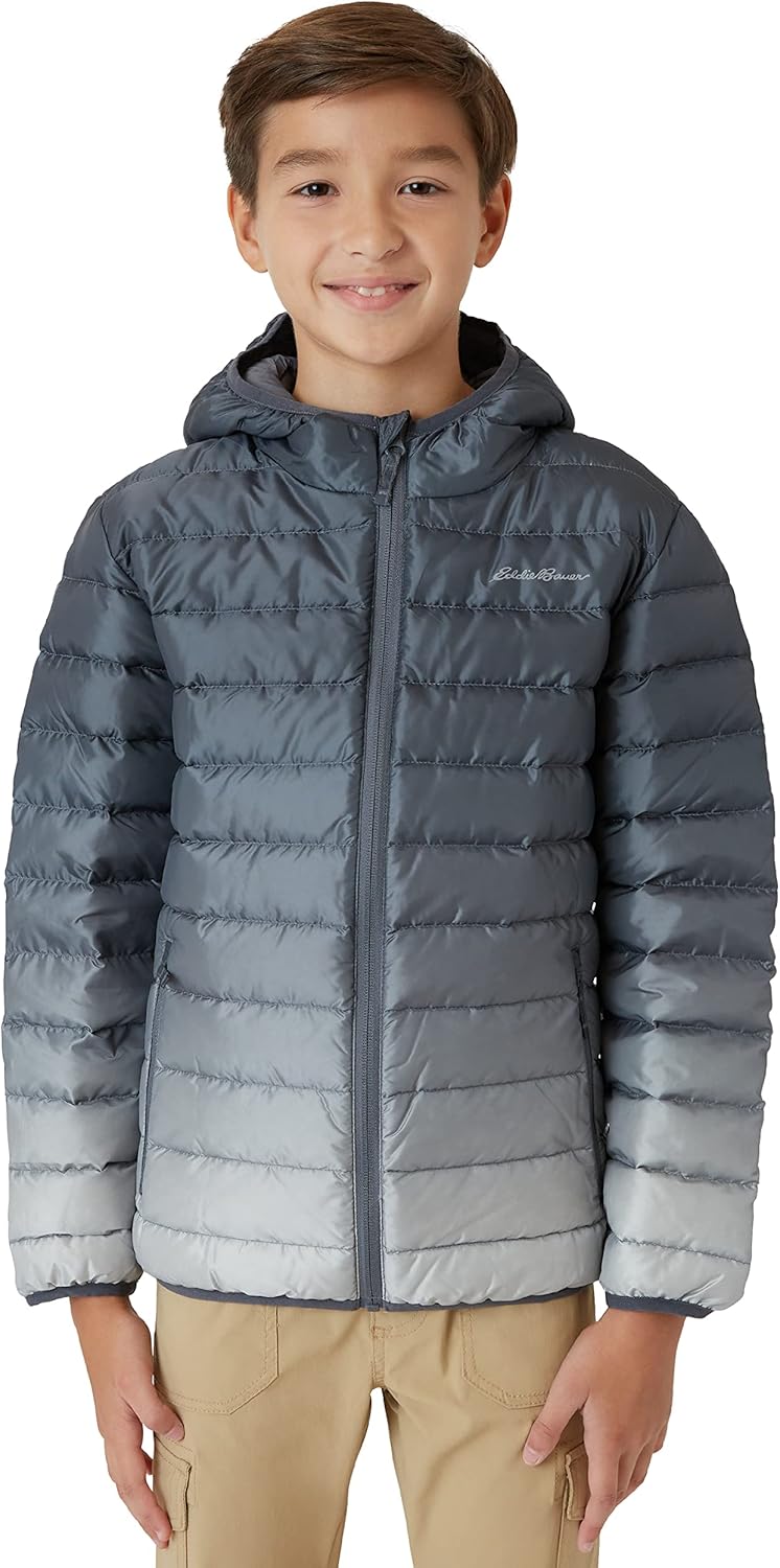 Eddie Bauer Boys' Weather Resistant Down Coat for Cold Days