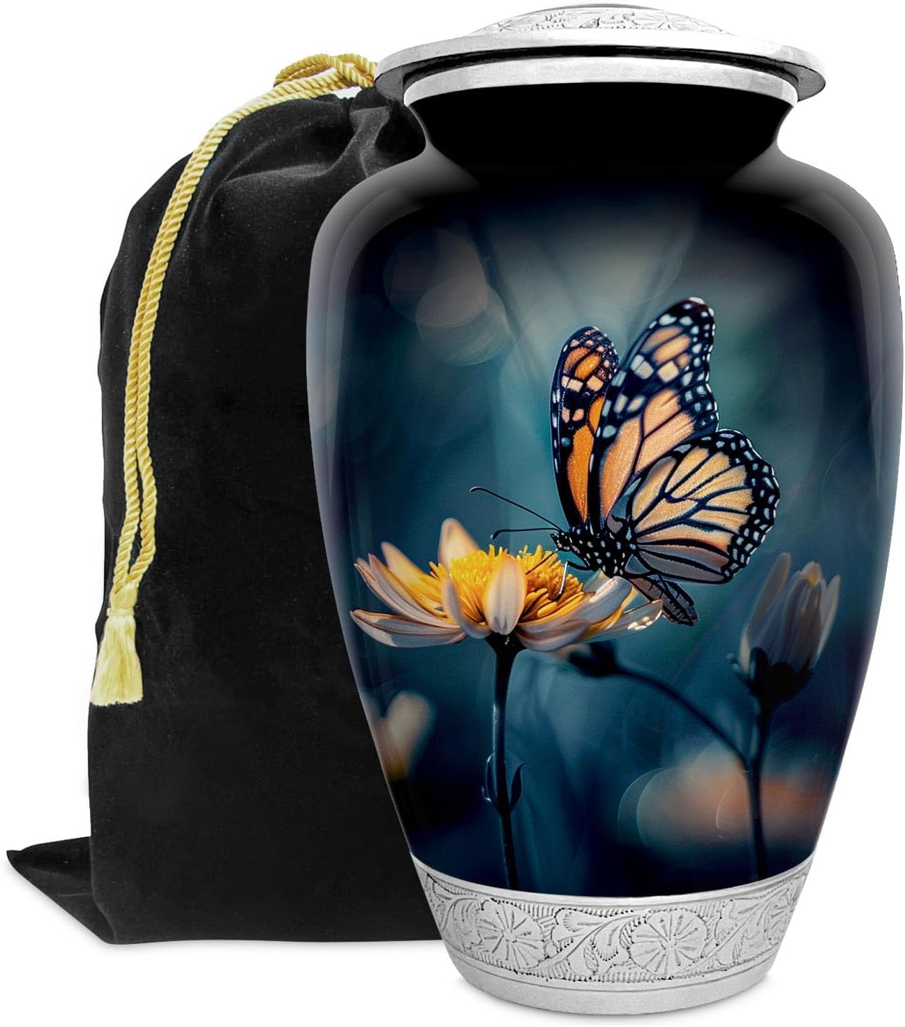 Butterfly Urn for Human Ashes | Handcrafted Memorial Urn