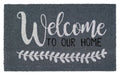 Welcome to Our Home Coir Doormat - Durable Vinyl-Backed Entry Mat