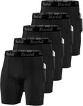 Runhit Men's Compression Shorts with Pockets - Supportive Base Layer