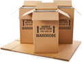 Wardrobe Clothing Moving Boxes with Bar, 6-Pack - Hang & Protect