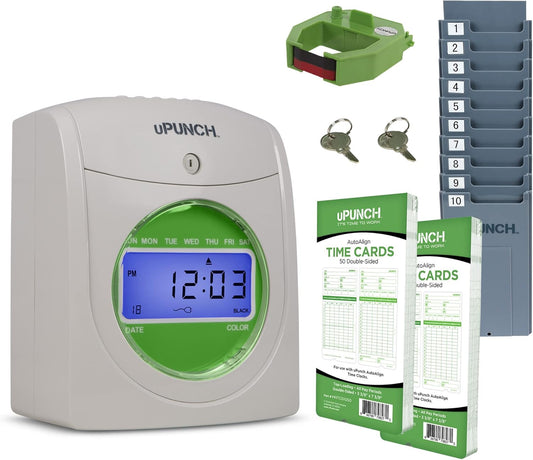 uPunch HN1500 Starter Time Clock Bundle for Small Business Needs