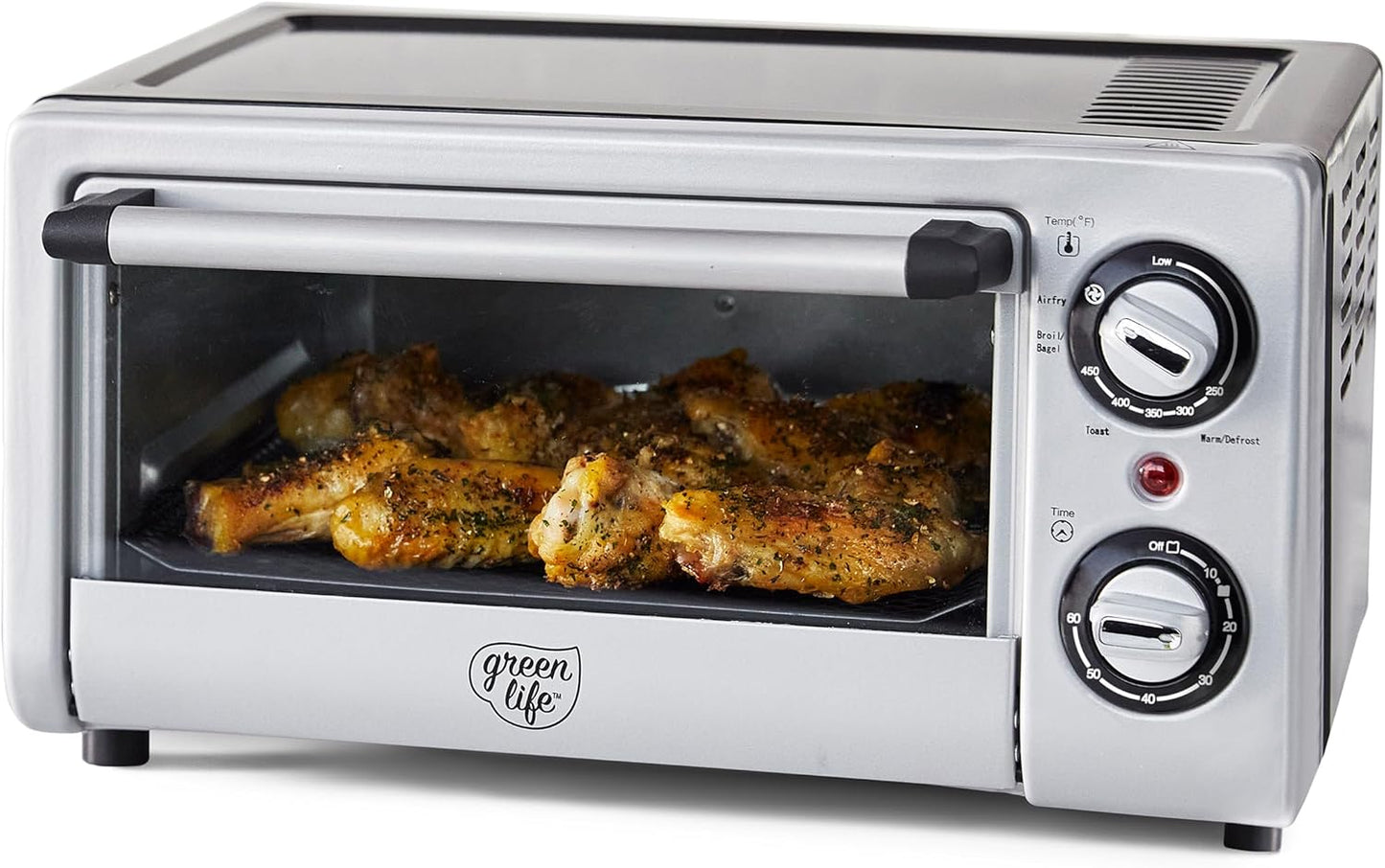 GreenLife Countertop Toaster Oven Air Fryer for Healthy Cooking