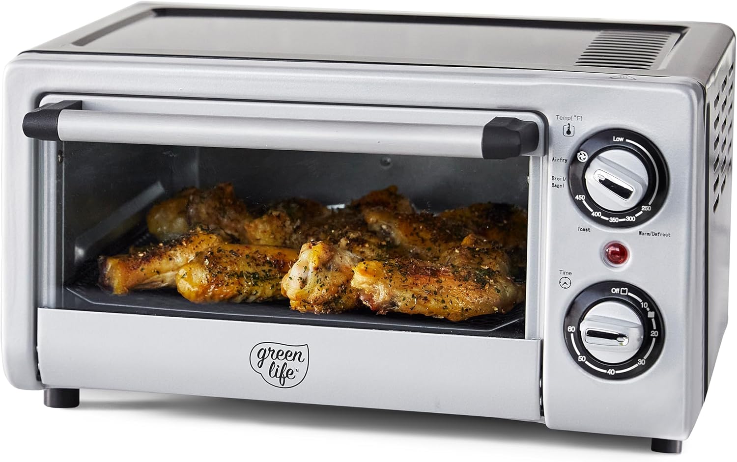 GreenLife Countertop Toaster Oven Air Fryer for Healthy Cooking
