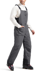 FREE SOLDIER Men's Insulated Waterproof Snow Bibs Ski Overalls - Warm