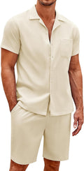 Mens Short Sets 2 Piece Summer Beach Outfits - Comfortable