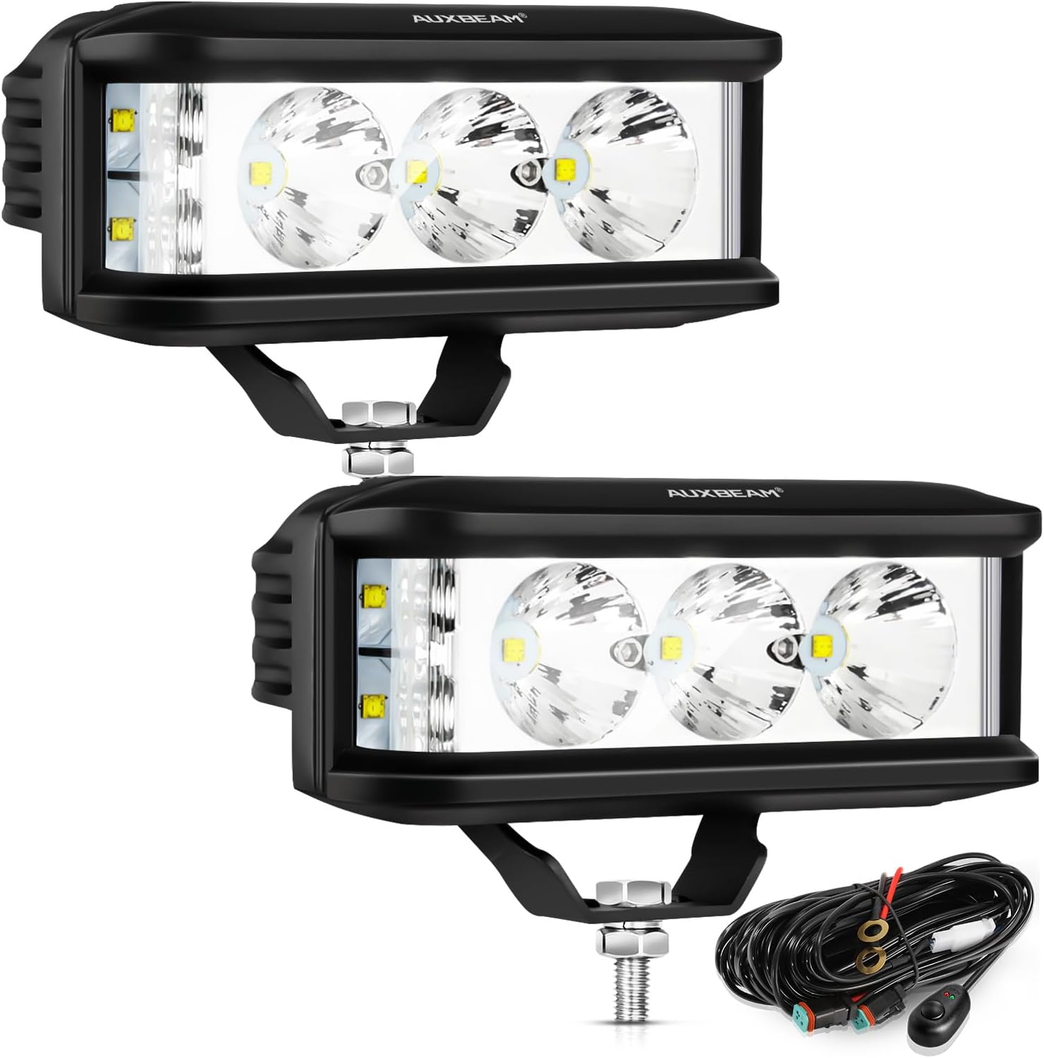 Auxbeam 5in 68W Offroad Driving Lights for UTV ATV Jeep