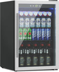 4.5 Cubic Feet Mini Fridge 145 Can Beverage Refrigerator - See-Through