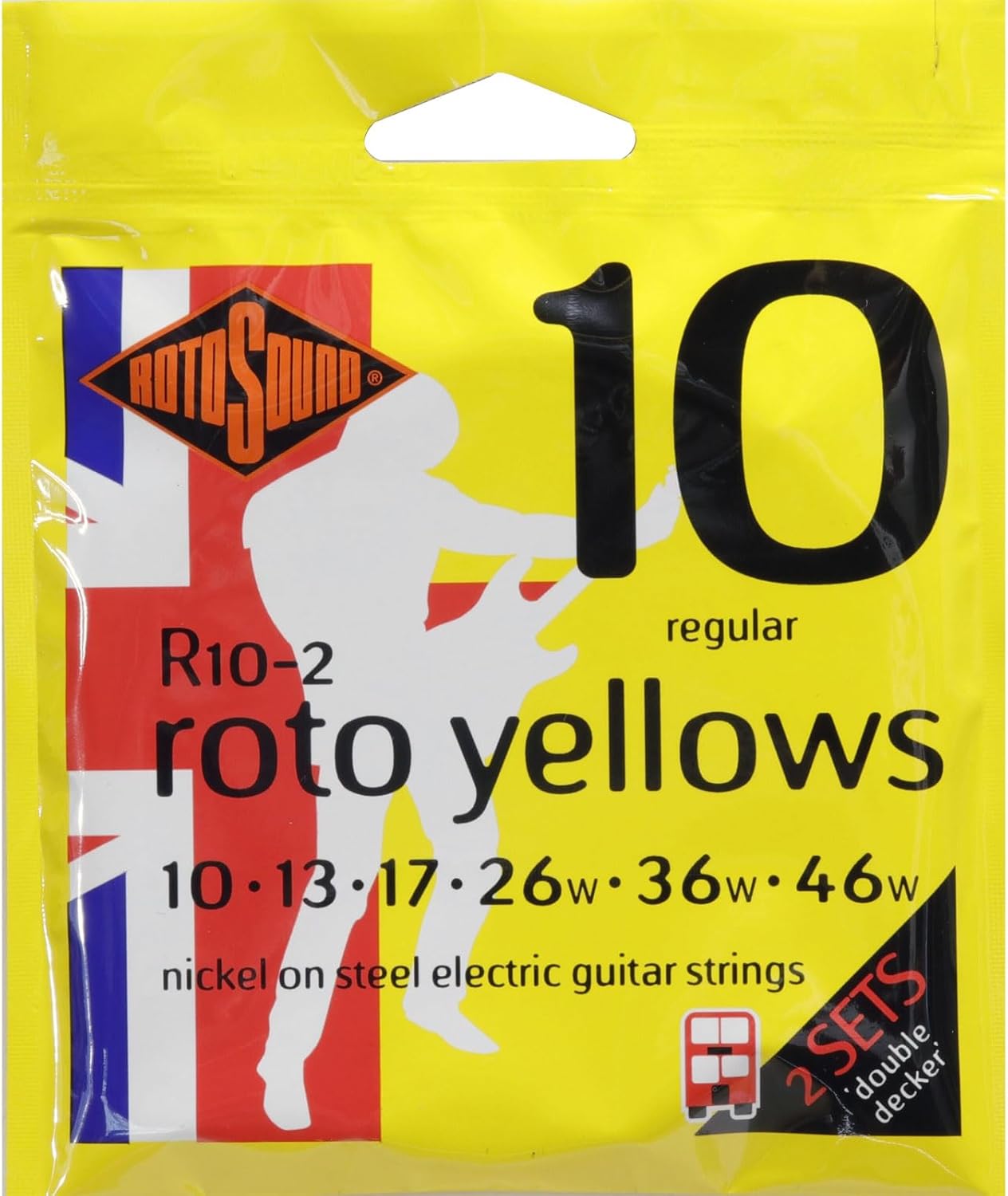 Rotosound Roto Yellows 2-Pack: Double Your Guitar String Power!