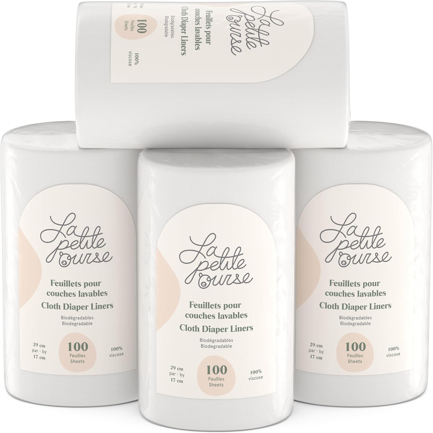 SGS Certified Cloth Diaper Liners - Fragrance Free - Pack of 400