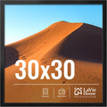 30x30 Picture Frame for Wall Display - Classic Black