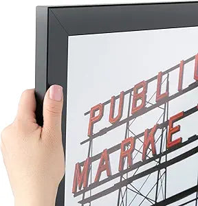 ArtToFrames 13x26 Inch Black Picture Frame for Custom Art