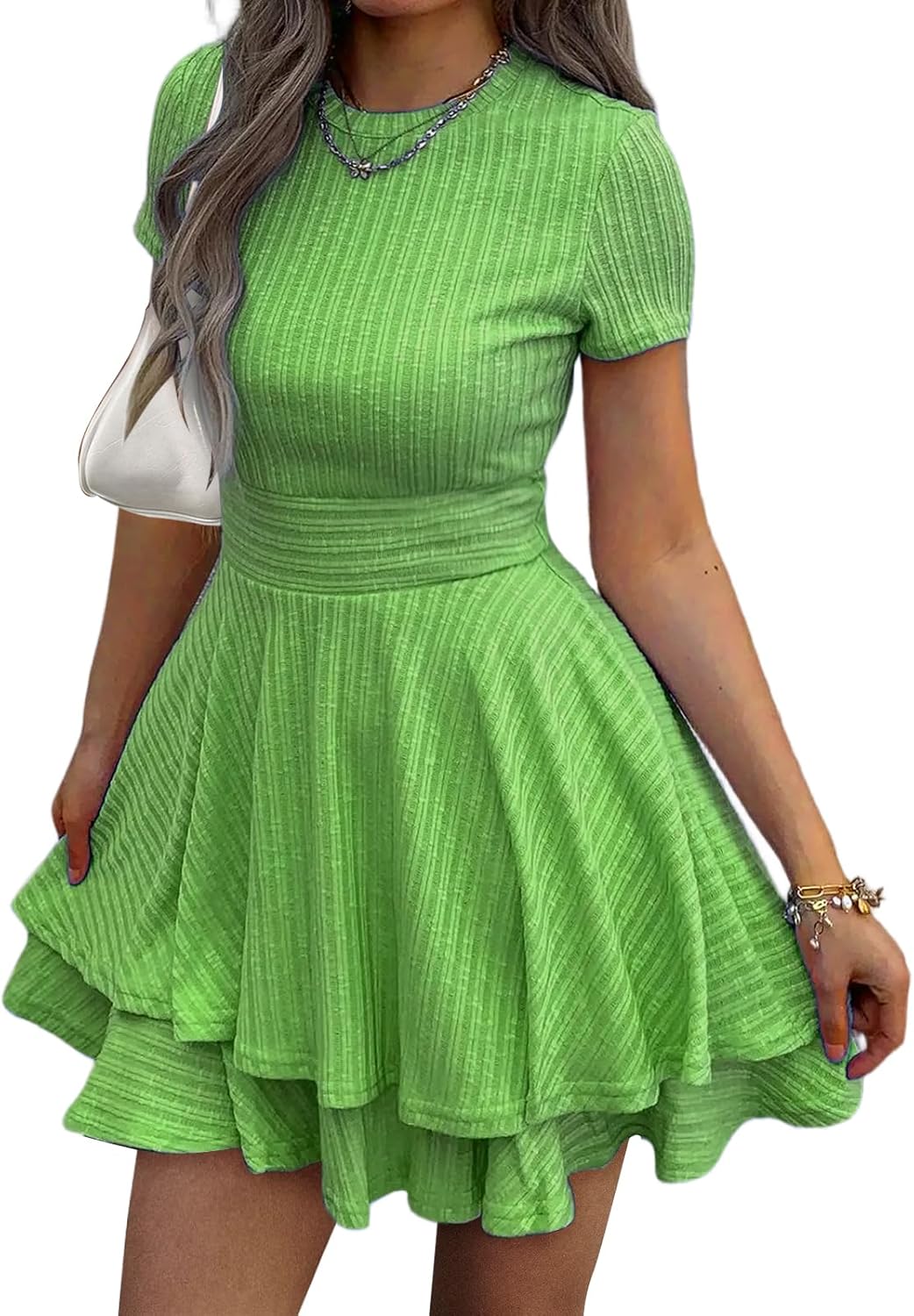 Evzeiem Womens Summer Mini Dresses for Casual Elegance