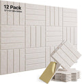 12 Pack Sound Proof Foam Panels for Walls, Self-Adhesive Acoustic
