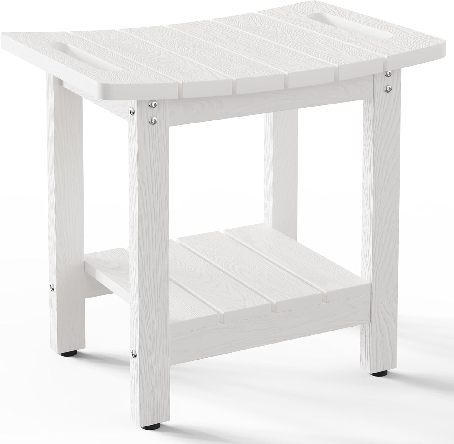 HIPS Shower Benches for Inside Shower with Storage Shelf