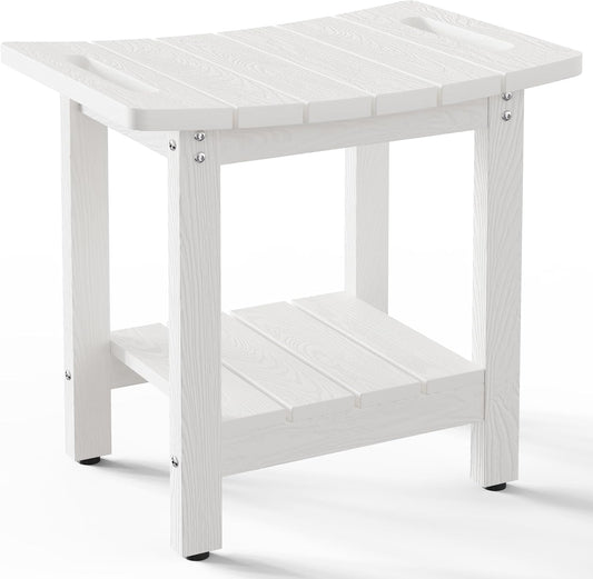 HIPS Shower Benches for Inside Shower with Storage Shelf