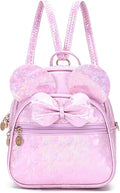 KL928 Girls Bowknot Polka Dot Mini Backpack for Women