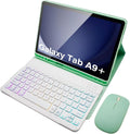 Keyboard Case for Samsung Galaxy Tab A9 Plus 11 in (Green) - Backlit