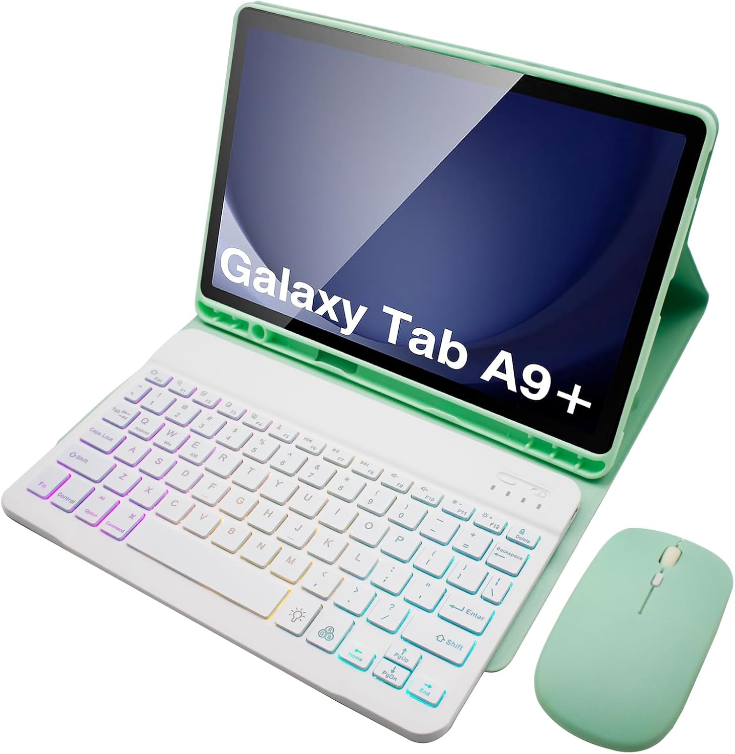 Keyboard Case for Samsung Galaxy Tab A9 Plus with Backlight