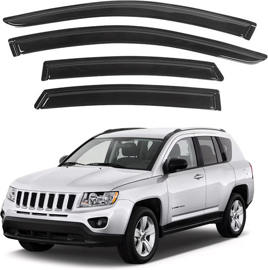 IG Window Visor for Jeep Compass 2007-2016 - Durable Rain Guard