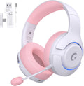 Wireless Gaming Headset for PS5 PS4 PC Switch - 45H Pink RGB