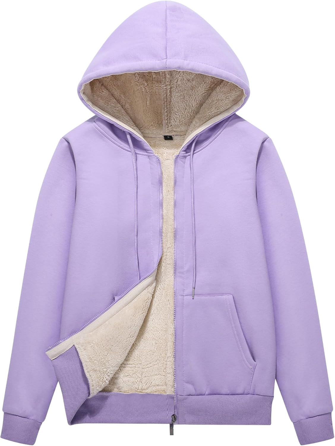 Warm Winter Hoodies for Women - Cozy Zip Up Fleece Jacket