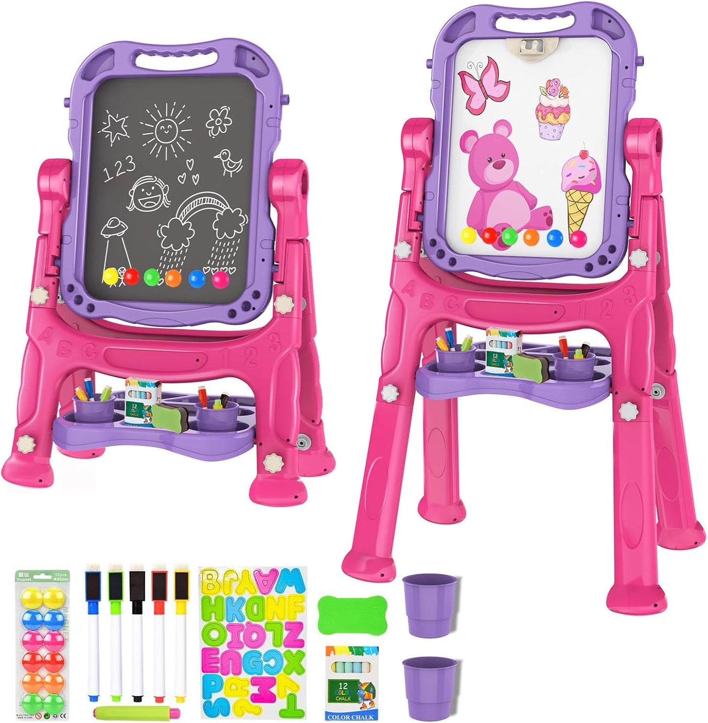 Adjustable Standing Art Easel for Kids - Perfect Gift for Toddlers