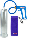 LeLuv Premium Penis Pump Blue Maxi Handle - Durable Vacuum Performance