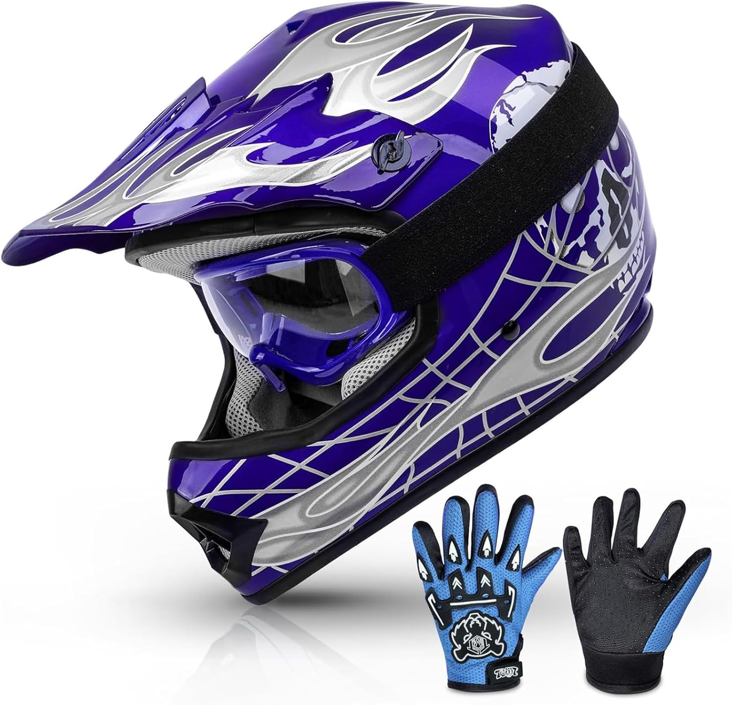 TCMT Youth Kids Dirt Bike Helmet - Full Face Protective Gear