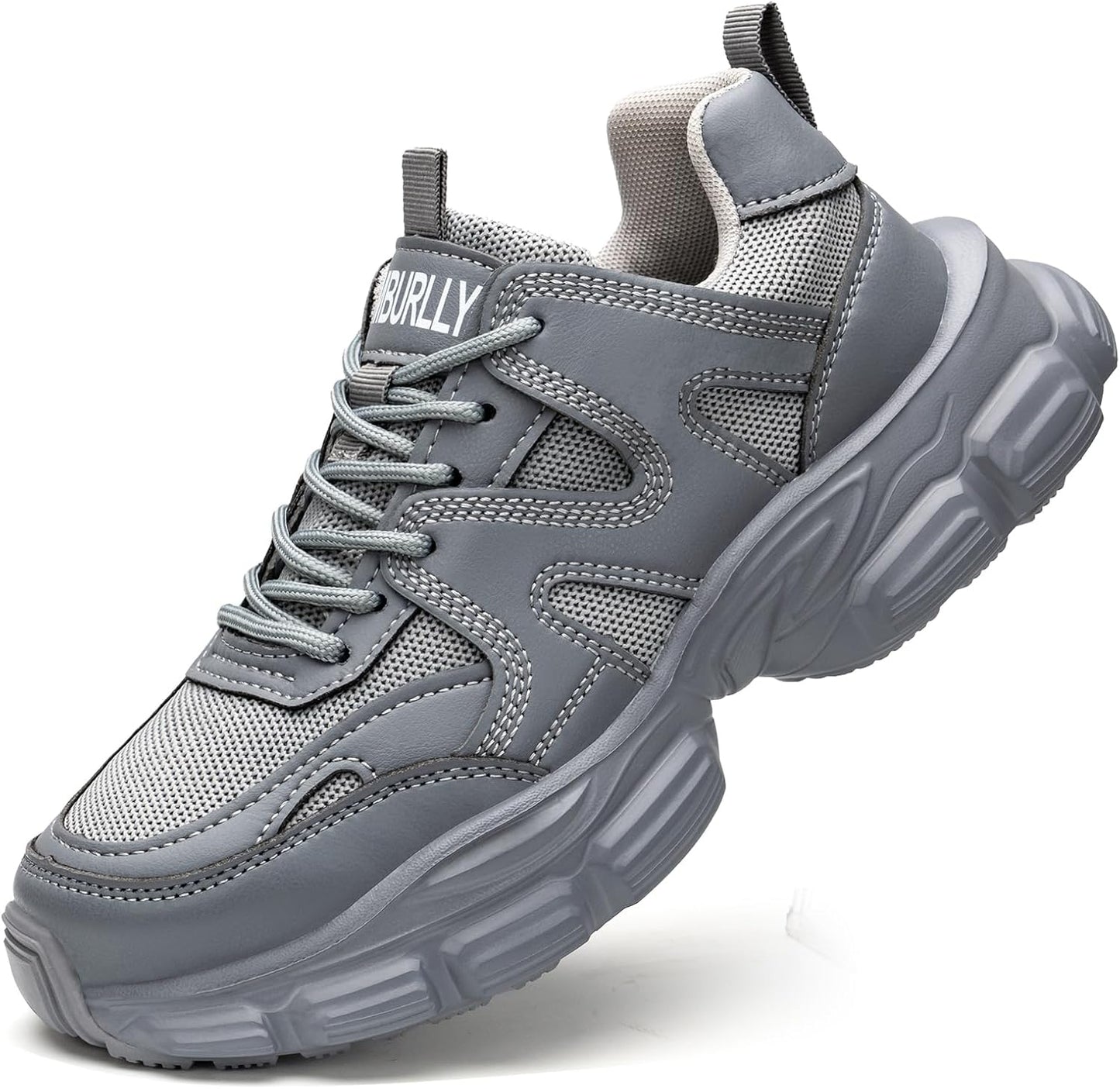 Hogent Steel Toe Shoes for Women Men Non Slip Comfortable Sneakers