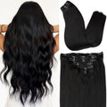 ORIGEN Clip in Hair Extensions Real Human Hair 12 in - Silky Remy
