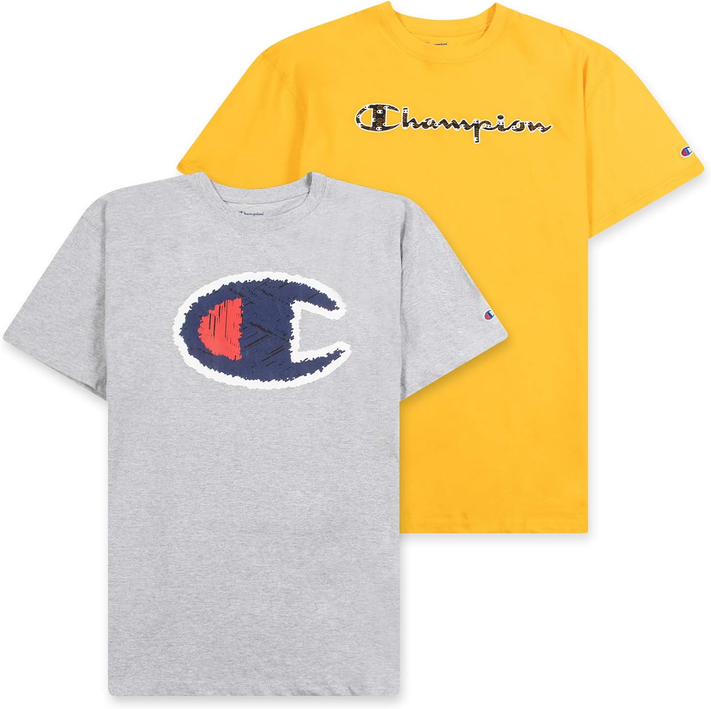 Champion Big and Tall T Shirts for Men - 2 Pack Graphic Tees