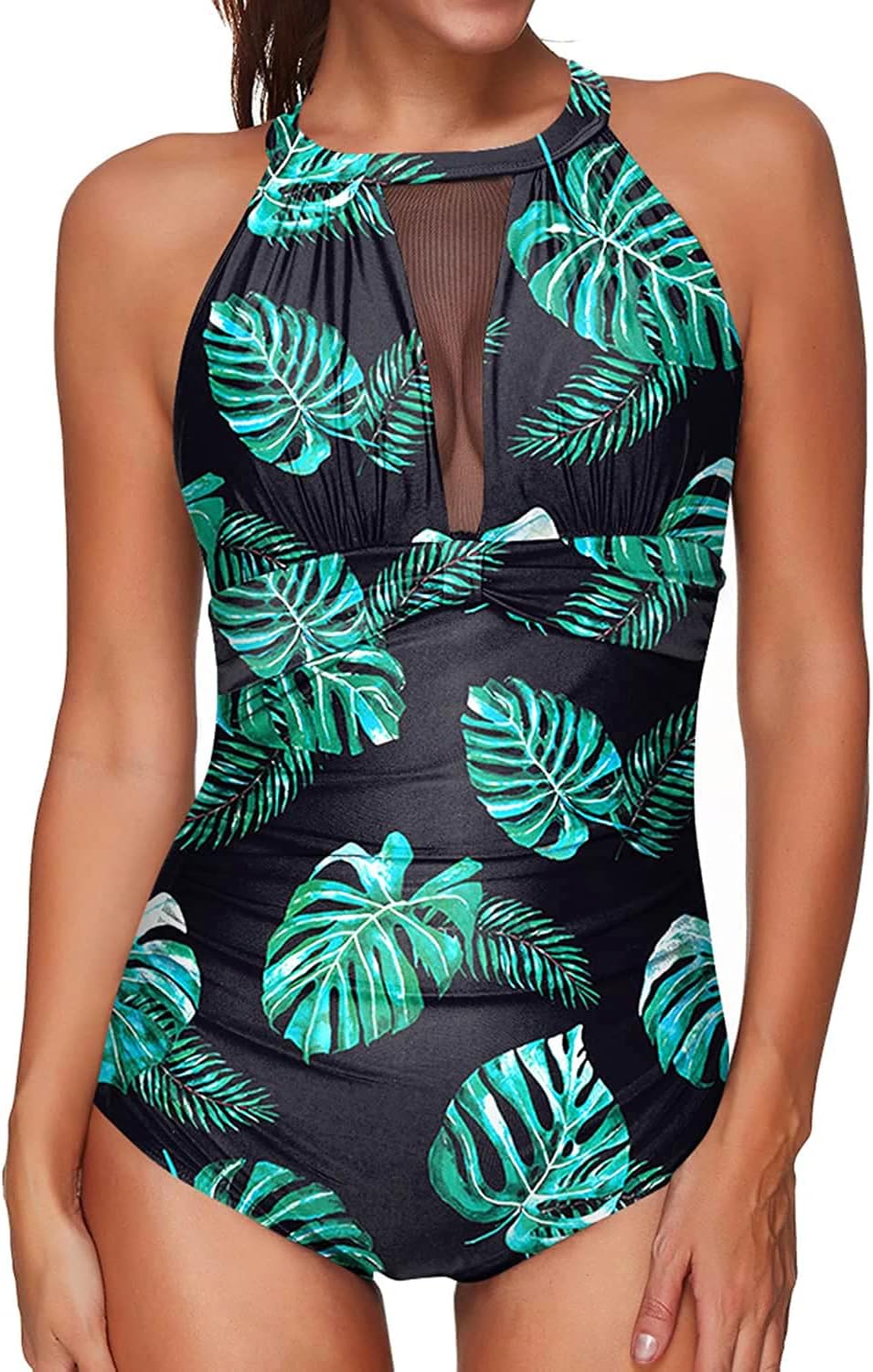 Tempt Me One Piece Swimsuit High Neck Tummy Control