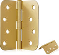 4 in x 4 in Satin Brass Door Hinges 18 Pack - Durable Gold Finish